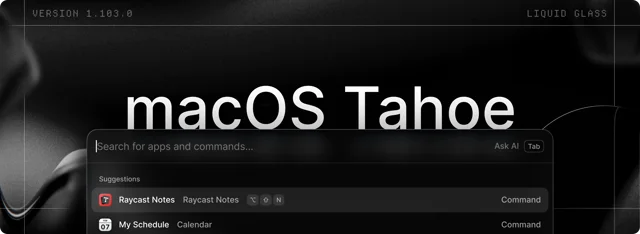 Release - 1.103 macOS Tahoe Ready