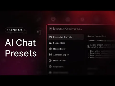Introducing Raycast AI Presets