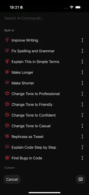 Raycast — Raycast AI Commands Share Extension