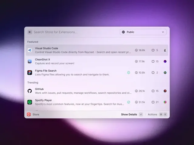 Raycast — Raycast Extension Store