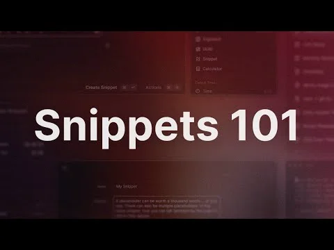 All About Raycast Snippets: Stop Repeating Yourself!