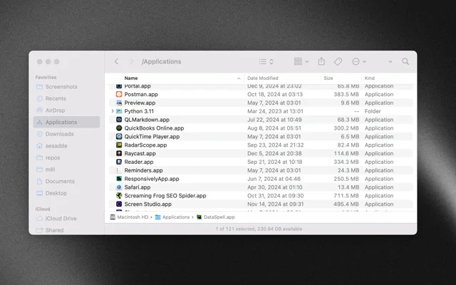 How to uninstall apps on mac using Finder