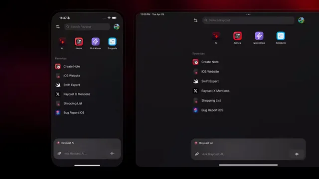 Raycast — Raycast on iOS and iPadOS