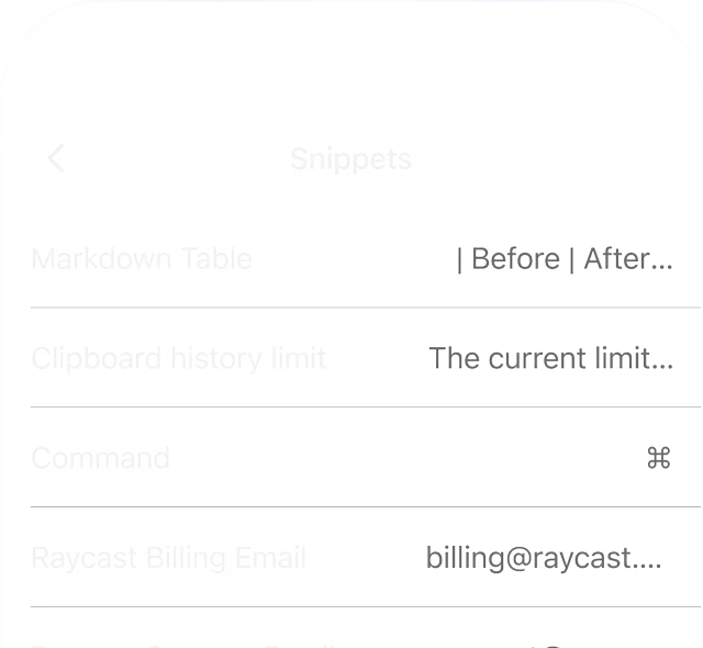 Snippets
