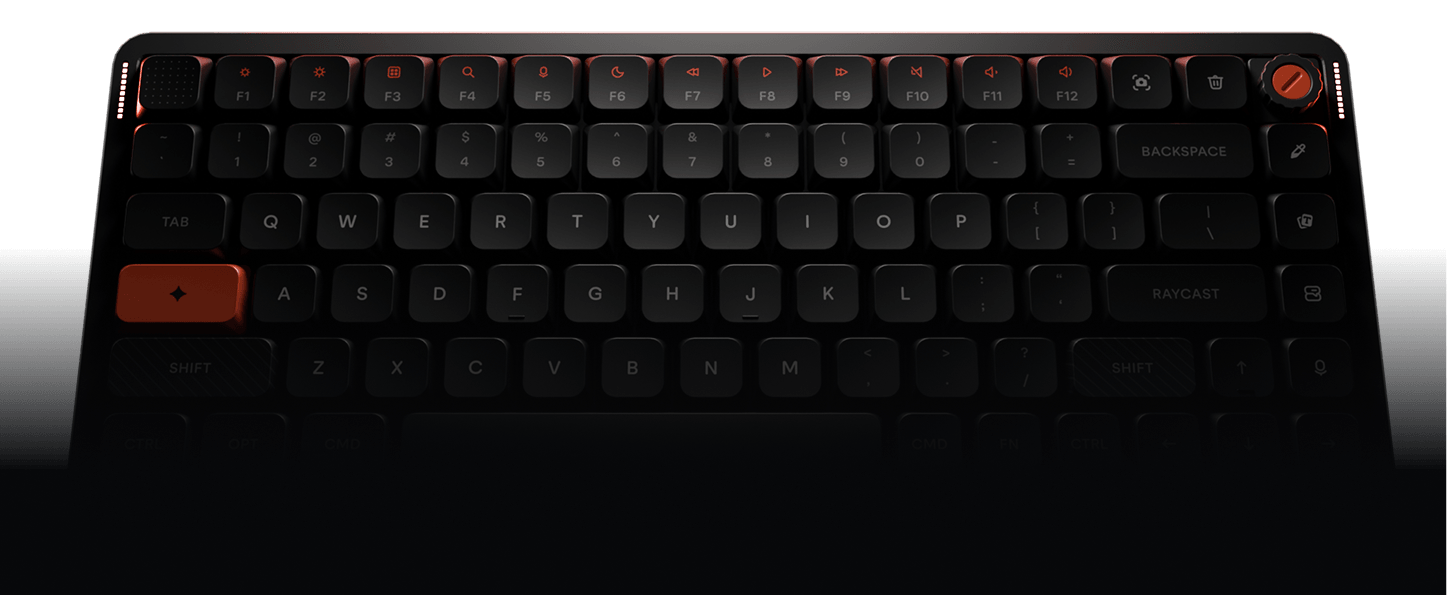 Official Raycast keyboard product preview
