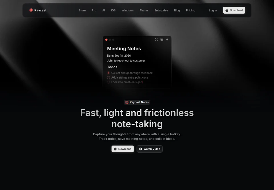 Captured Core feature page